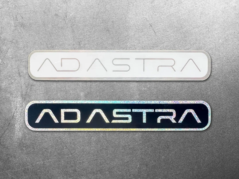 Ad Astra V2 Metallic Decal - Minimalist / Futuristic Vinyl Sticker - Holographic Sci-fi Cyberpunk Gift - Etsy
