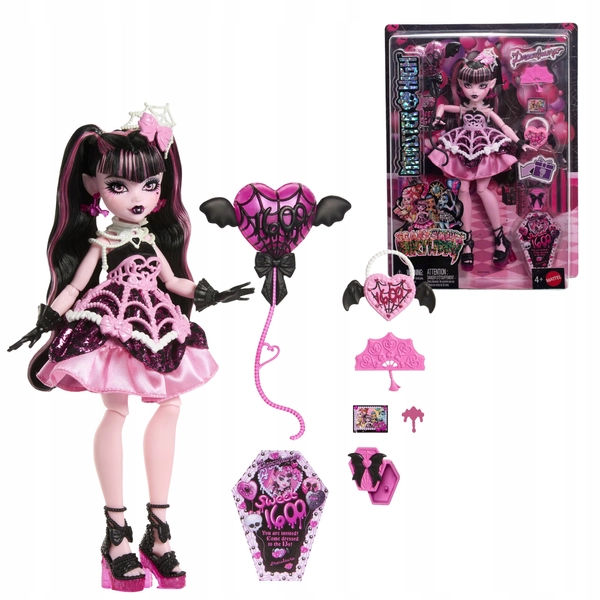 MONSTER HIGH PANENKA STRAŠIDELNÉ NAROZENINY DRACULAURY JAKO DÁREK K VÁNOCŮM