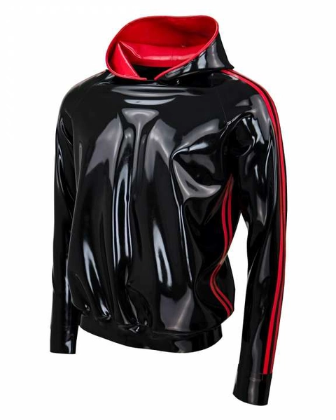 Latex Kapuzenpullover ROLLING STRIPE Laser Edition