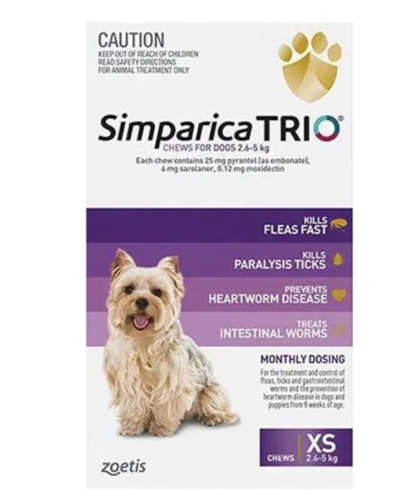 SimparicaTRIO Flea and Worming Chews