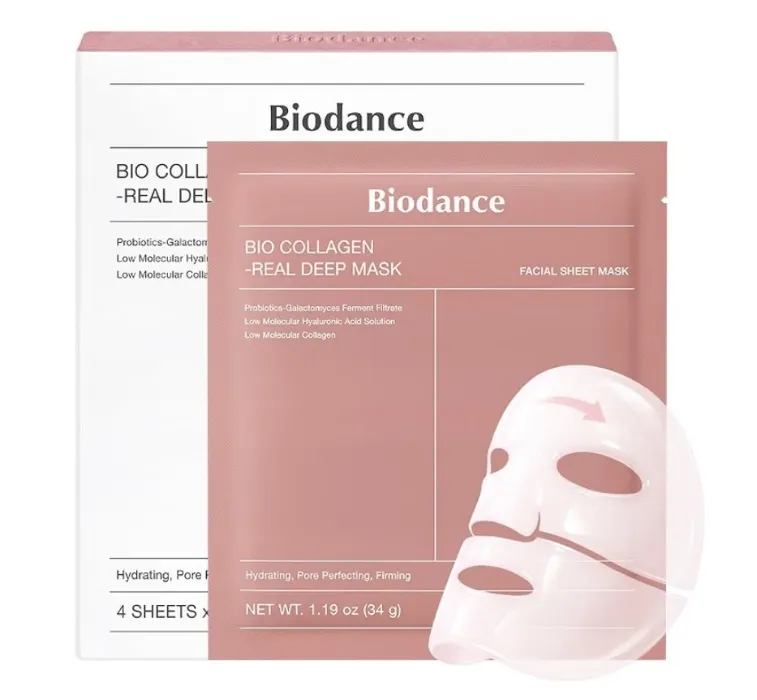 Bio-Collagen Real Deep Mask, Hydrating Overnight Hydrogel