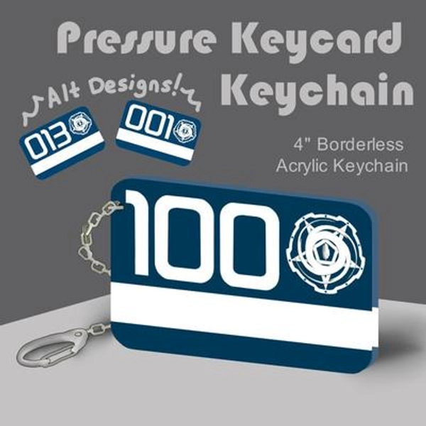Pressure Keycard Keychains [100, 013, 001] (pre-order)