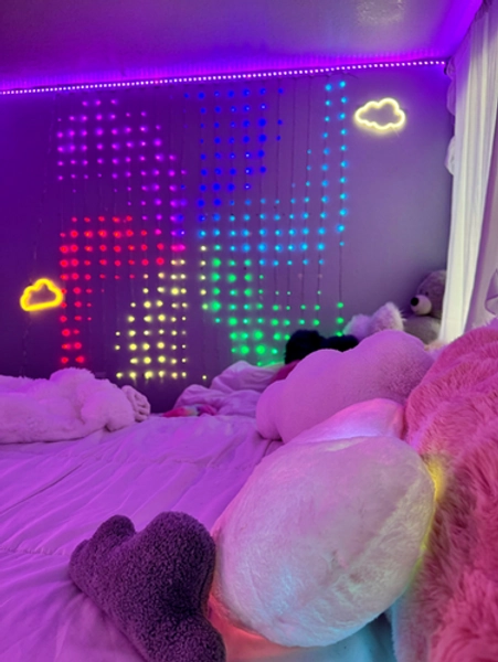 Custom DIY Glistening Curtain Lights