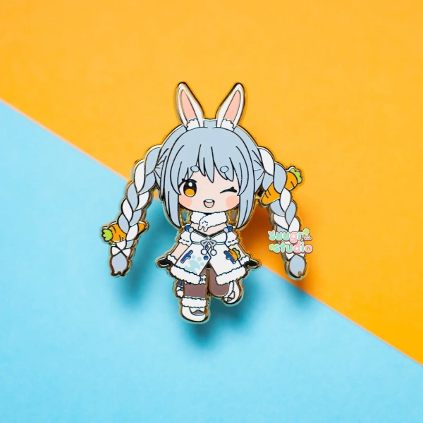 Hololive Vtuber Usada Pekora Enamel Pin, Fan Merch - Etsy