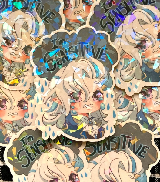 Genshin Impact, Neuvillette Holographic Stickers - Etsy UK