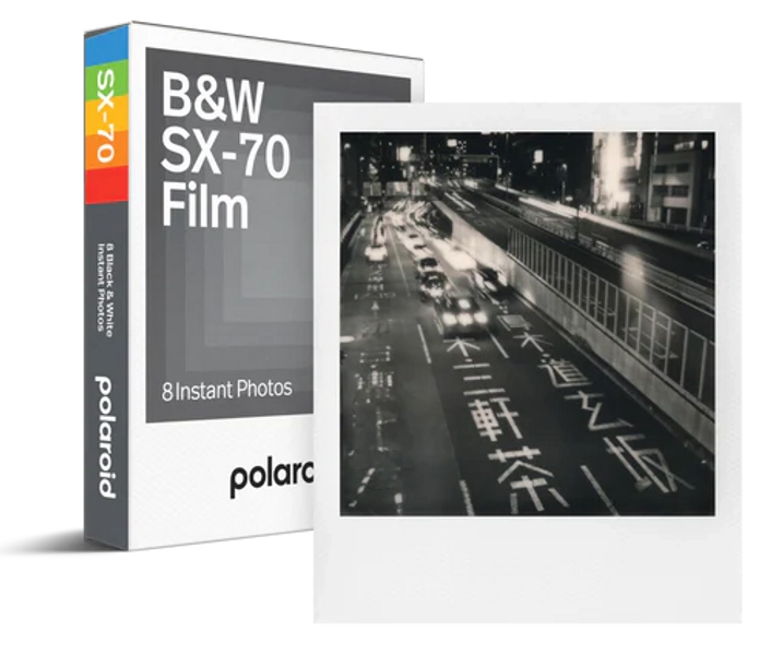 Polaroid B&W Film for SX-70 (8 Exposures)