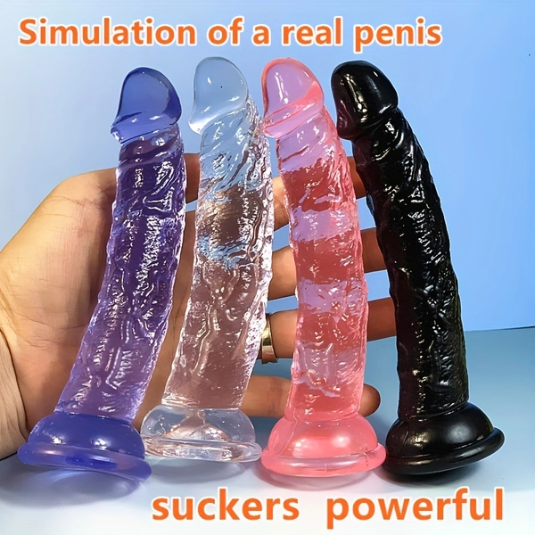 Dildo - Dildo - 1pc Realistic Penis Toy with Strong Suction Cup - Faux Penis for Women & Couples, G-Spot & Anal Stimulation, Easy to Clean, No Batteries Needed, Dildo For Women, Dildo For Men, Dildo For Women With Balls, Dildo For Women With Balls A