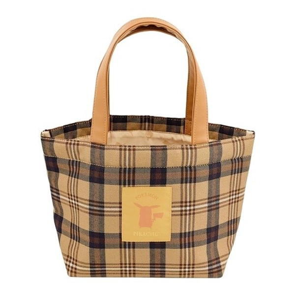 PC298 Pokemon Center Tote bag Check Pikachu japan