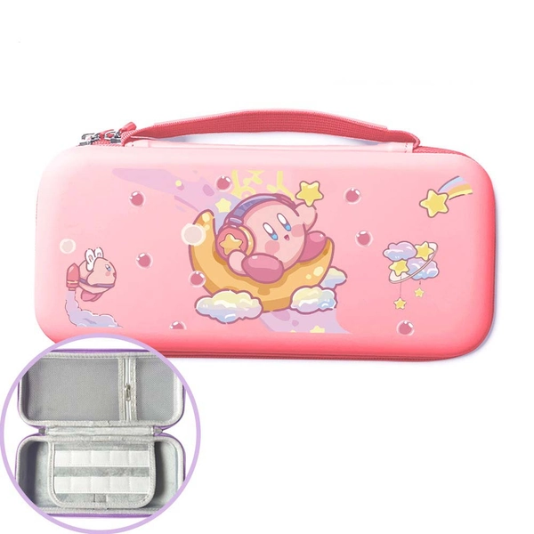 Pastel Kirby Switch 2 Storage Bag NS2 Kirby Switch 2 Carrying Travel Case - A
