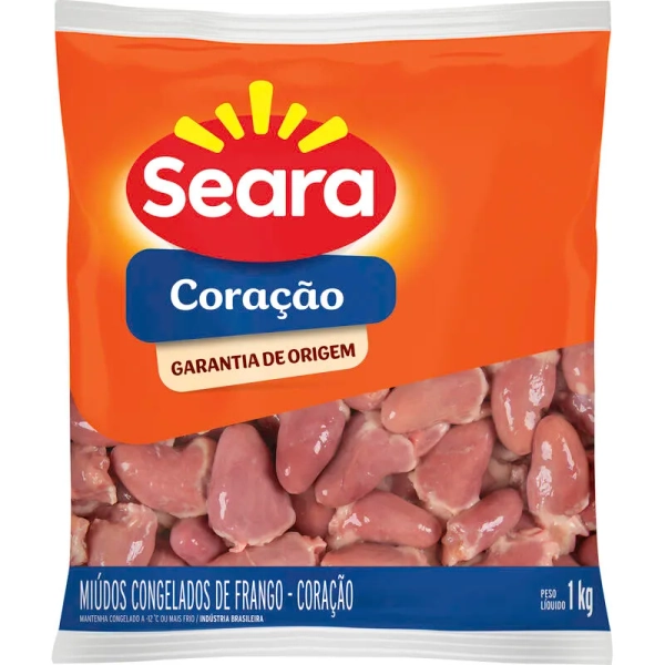 Coração de Frango Seara Congelado 1kg