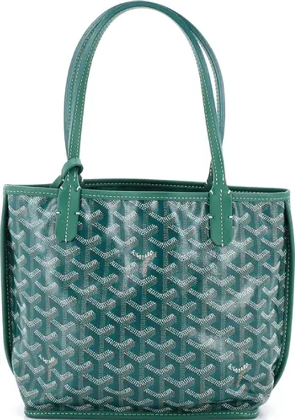 Anjou Reversible Tote Coated Canvas Mini
