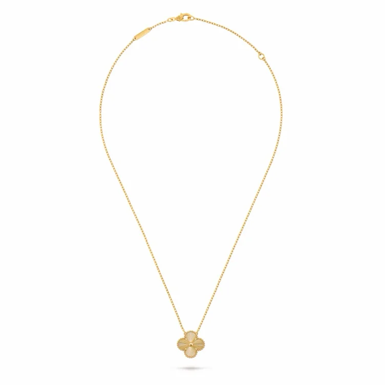 Vintage Alhambra pendant necklace gold 