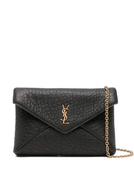 Saint Laurent logo-plaque shoulder bag | One Size