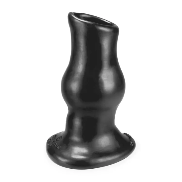 PIGHOLE DEEP extra depth fuckplug/hole gaper OXBALLS LIQUID PLATINUM SILICONE (Size: Medium, Color: Black)