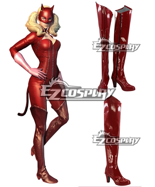 Persona 5 Ann Takamaki Red Shoes Cosplay Boots - B Edition