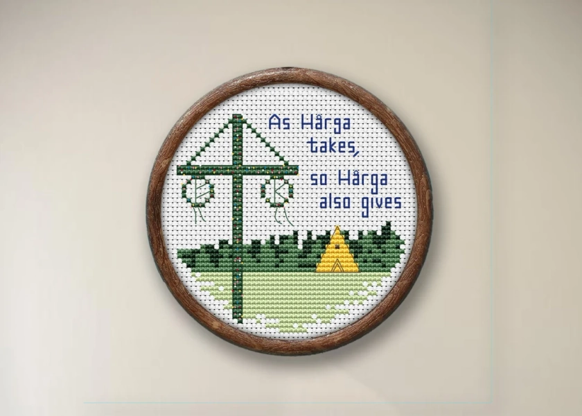 Midsommar Mini CROSS STITCH PATTERN Pdf, Movie, Art, Film, Horror, Diy, Occult, Cult, Quick, Gift, Modern, Harga, May Queen, Ari Aster, Set - Etsy