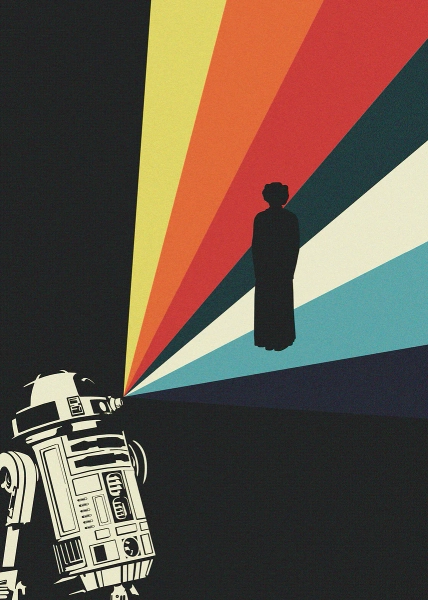 'You are my only hope' Poster, picture, metal print, paint by Star Wars | Displate