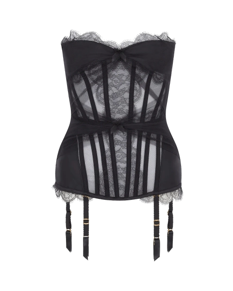 Halley Non Cupped Corsetin Black | By Agent Provocateur
