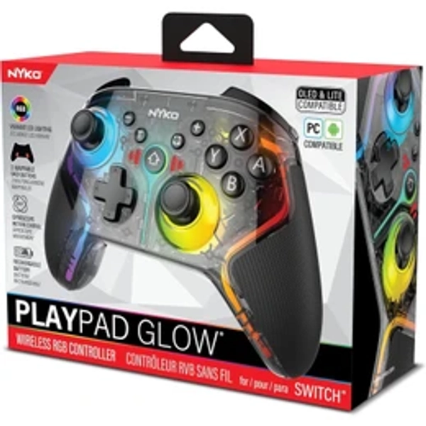 Nyko PlayPad Glow Wireless RGB Controller for Nintendo Switch