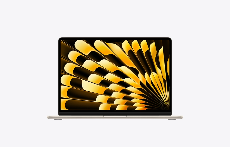 MacBook Air, 13-inch, M4 Chip, 10-core CPU, 10-core GPU, Starlight, 16GB memory, 512GB storage