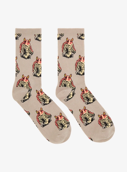 Star Wars Jar Jar Binks Allover Print Crew Socks - BoxLunch Exclusive
