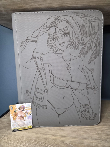 Anise Nikke Goddess of Victory Weiss Schwarz Custom Binder 9 Pocket - Ringless - Primary color: Turqoise