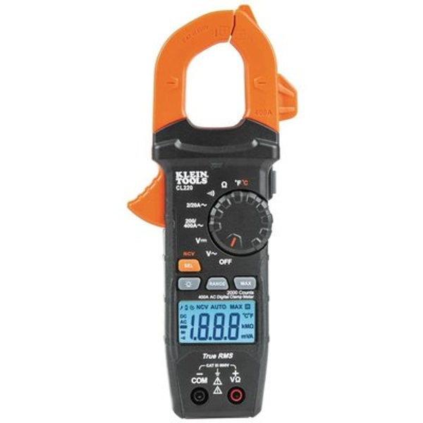 Klein Tools 400 Amp Digital Clamp Meter, AC Auto-Ranging with Temp