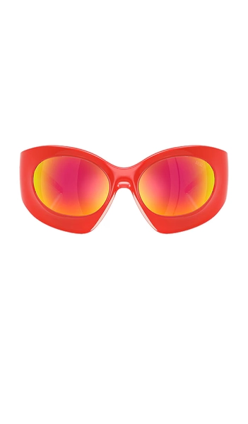 Diesel Oval Sunglasses in Red.