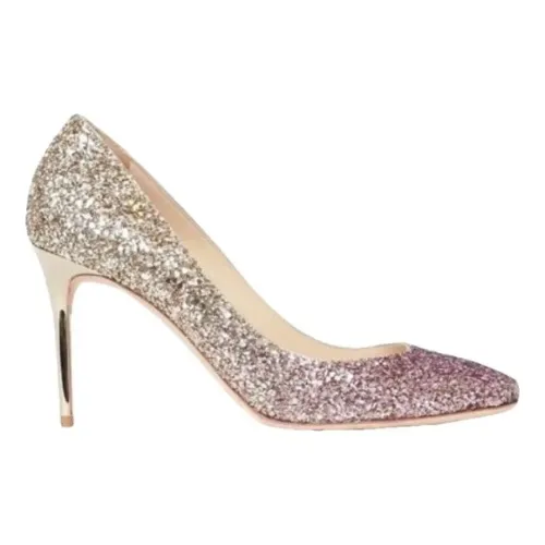  Jimmy Choo Esme glitter heels