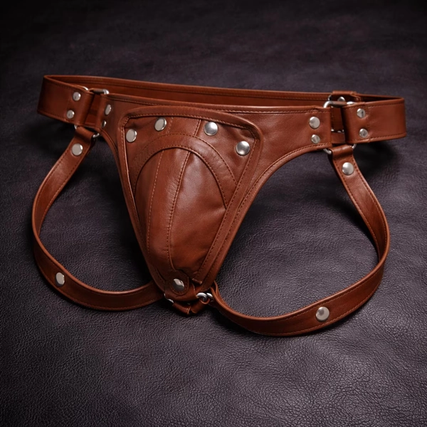 Mens Leather Jockstrap Sexy Thong Underwear With Removable Codpiece Adult Harness Festival Outfit Mature Gift - Etsy
