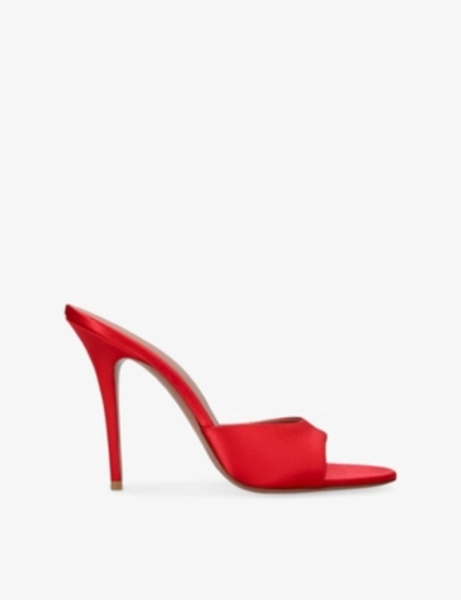 Amina Muaddi Elodie 105 Satin Slippers