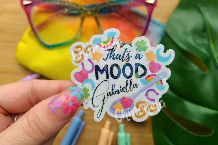 Stolas "that's a Mood, Gabriella" | Waterproof Helluva Boss Quote Vinyl Sticker - Etsy