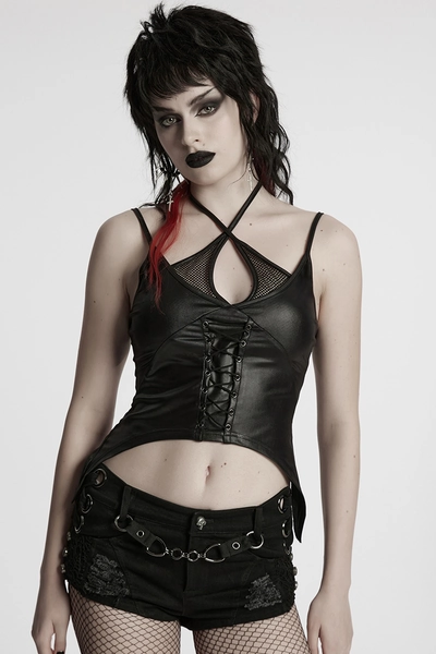 Punk Rave Top Abyssal Mesh | Abaddon Mystic Store