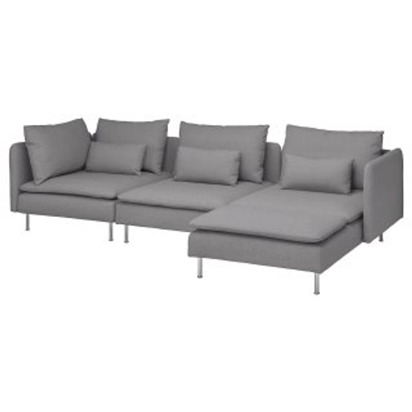 SÖDERHAMN 4-seat sofa with chaise longue 79452112