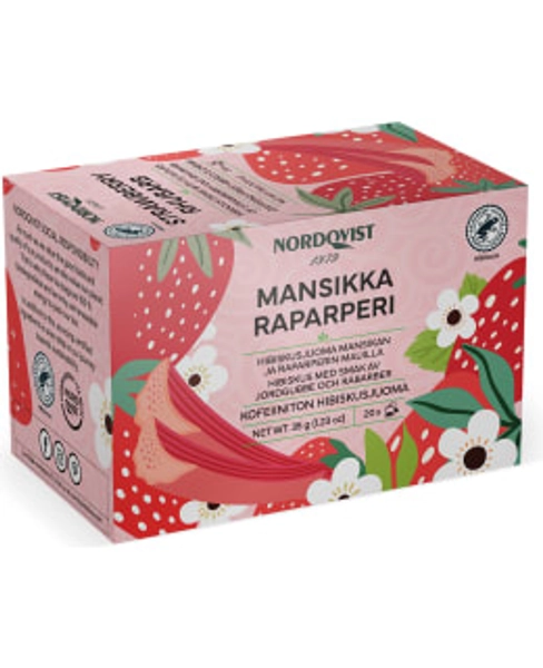 Nordqvist Strawberry Rubarb Black Tea