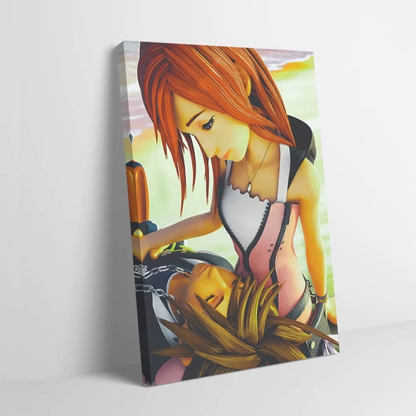Kingdom Hearts: Kairi and Sora Printing Poster Customizable Pictures Wall Art Canvas Painting Gift for Home Decoration Luxury - AliExpress