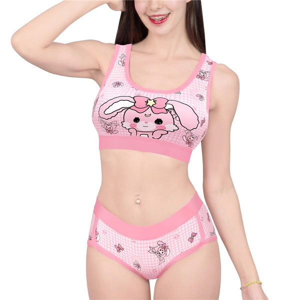 Bunnies & Bows Usagi Bralette Set - LittleForBig Cute & Sexy Products
