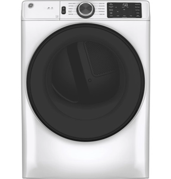 GE® ENERGY STAR® 7.8 cu. ft. Capacity Smart Front Load Electric Dryer with Sanitize Cycle - GFD55ESSNWW