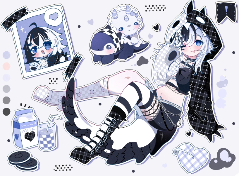 Journal: Character & Prop Collage Sheet by mikoku (@mikoku)