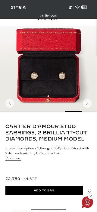 Cartier earrings ❤️