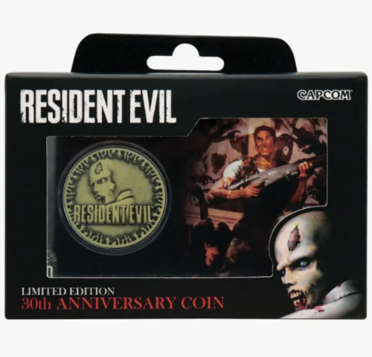 Resident Evil 30th Anniversary Presentation Coin Antique Brass Edition | Pre-Order