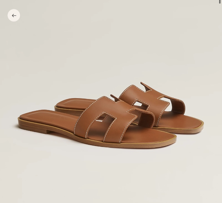 Hermes Oran Sandal - Gold