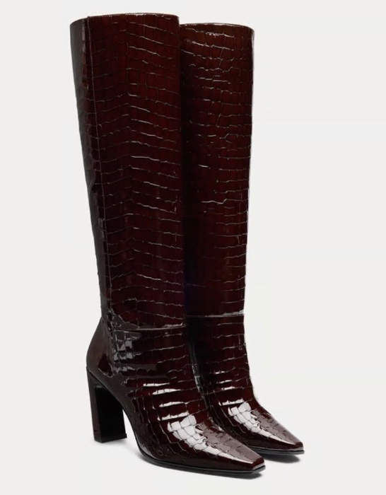Brown Crocodille Boot