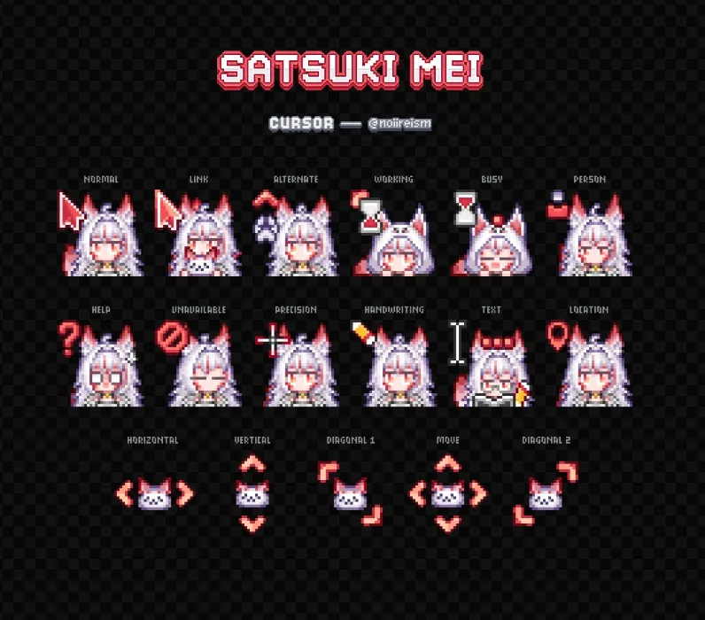 2.0 Mei PC Cursor by Noiire