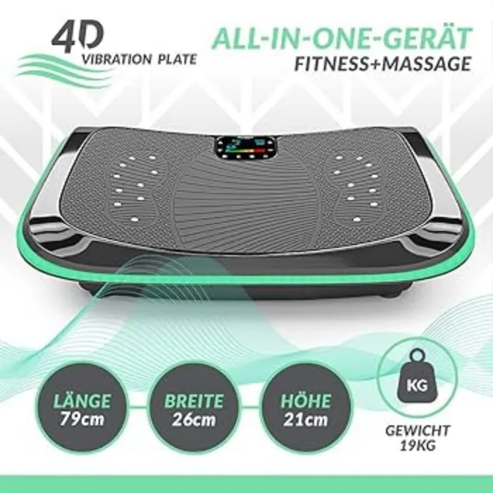 Bluefin Fitness 4D Vibration Plate Whole Body Fitness & Massage