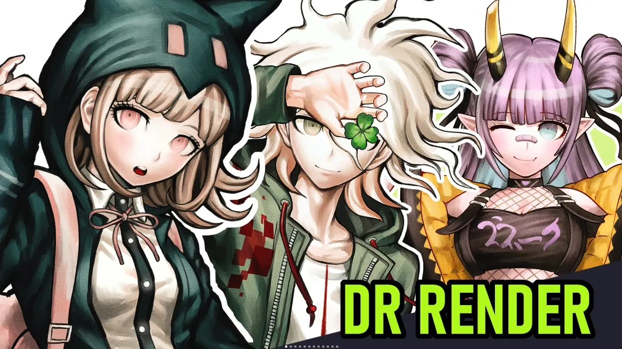 Artwork in Danganronpa style by NGreentail
