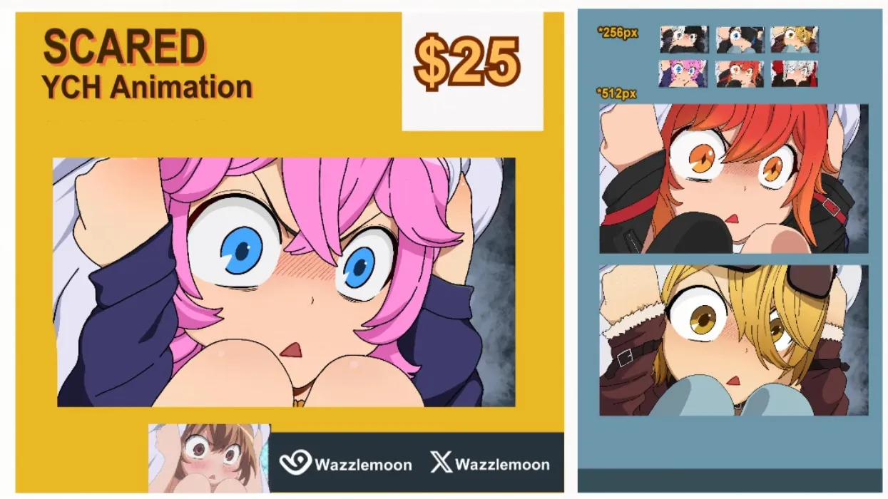 Panic Blush Mei YCH