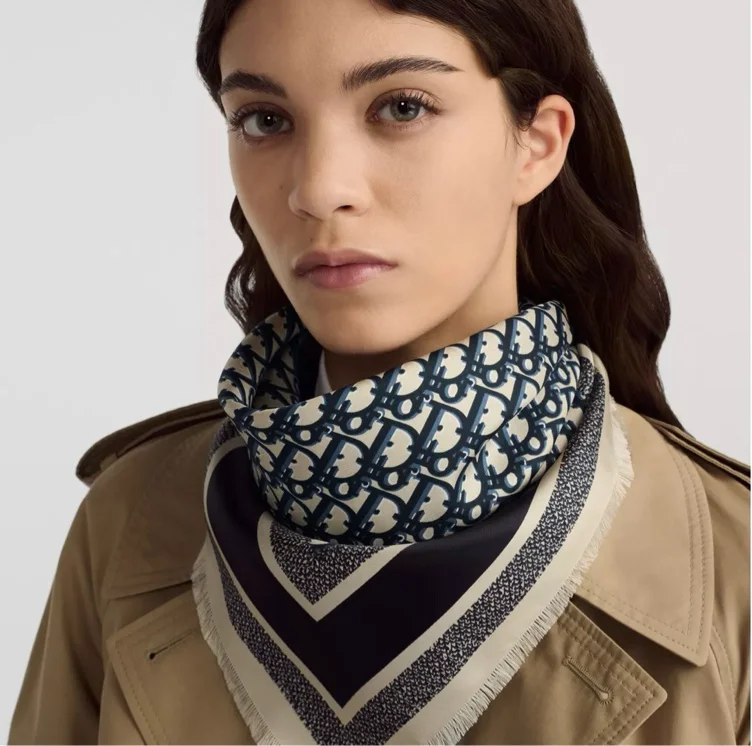 Dior silk scarf