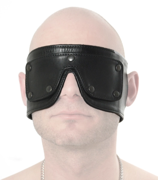 RoB Leather Blindfold with Detachable Eyes