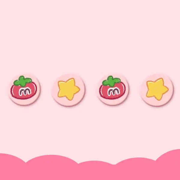 Pink Switch 2 Joystick Caps Cute Kawaii Switch 2 Thumb Grips